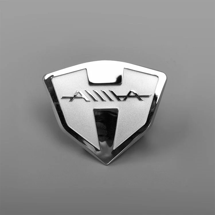 ইলেক্ট্রোফর্ম 3 ডি ধাতব লোগো লেবেল স্টিকার