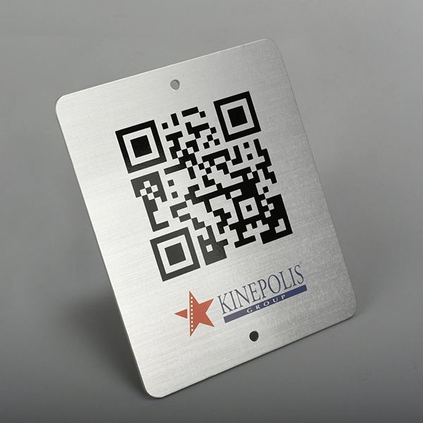 QR কোড অ্যালুমিনিয়াম লেবেল