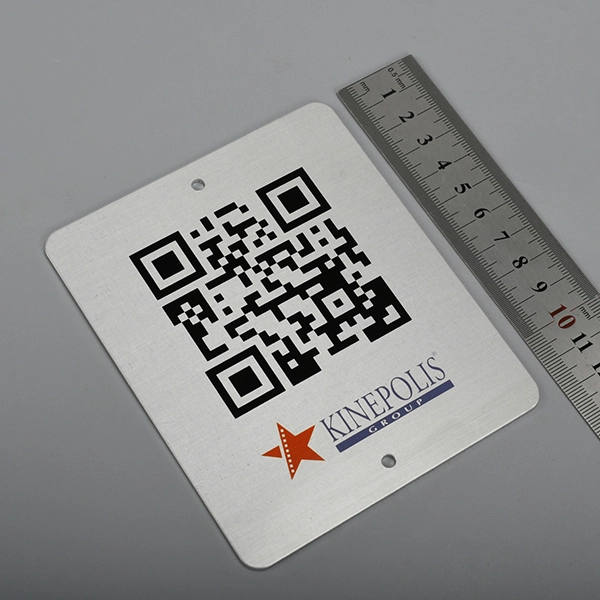 QR কোড অ্যালুমিনিয়াম লেবেল
