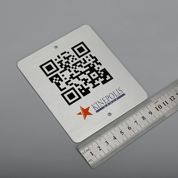 QR কোড অ্যালুমিনিয়াম লেবেল