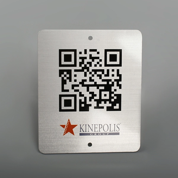 QR কোড অ্যালুমিনিয়াম লেবেল